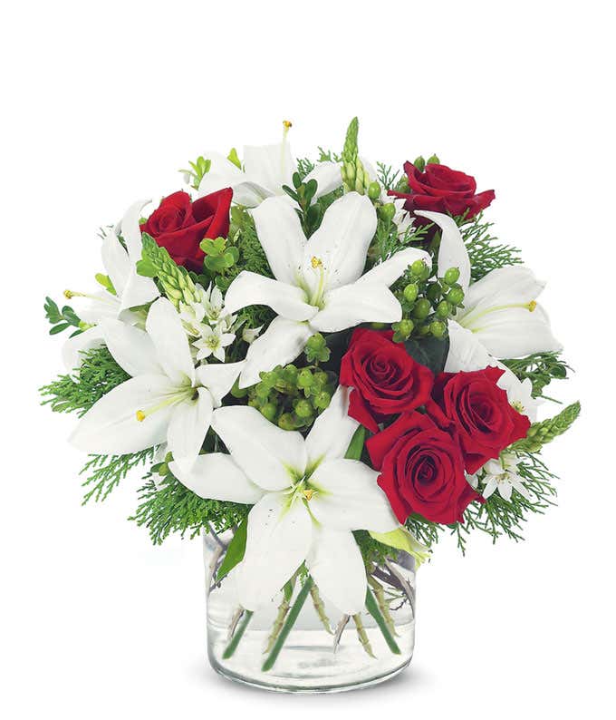 Lovely Lily & Rose Circular Cube - Floramor 
